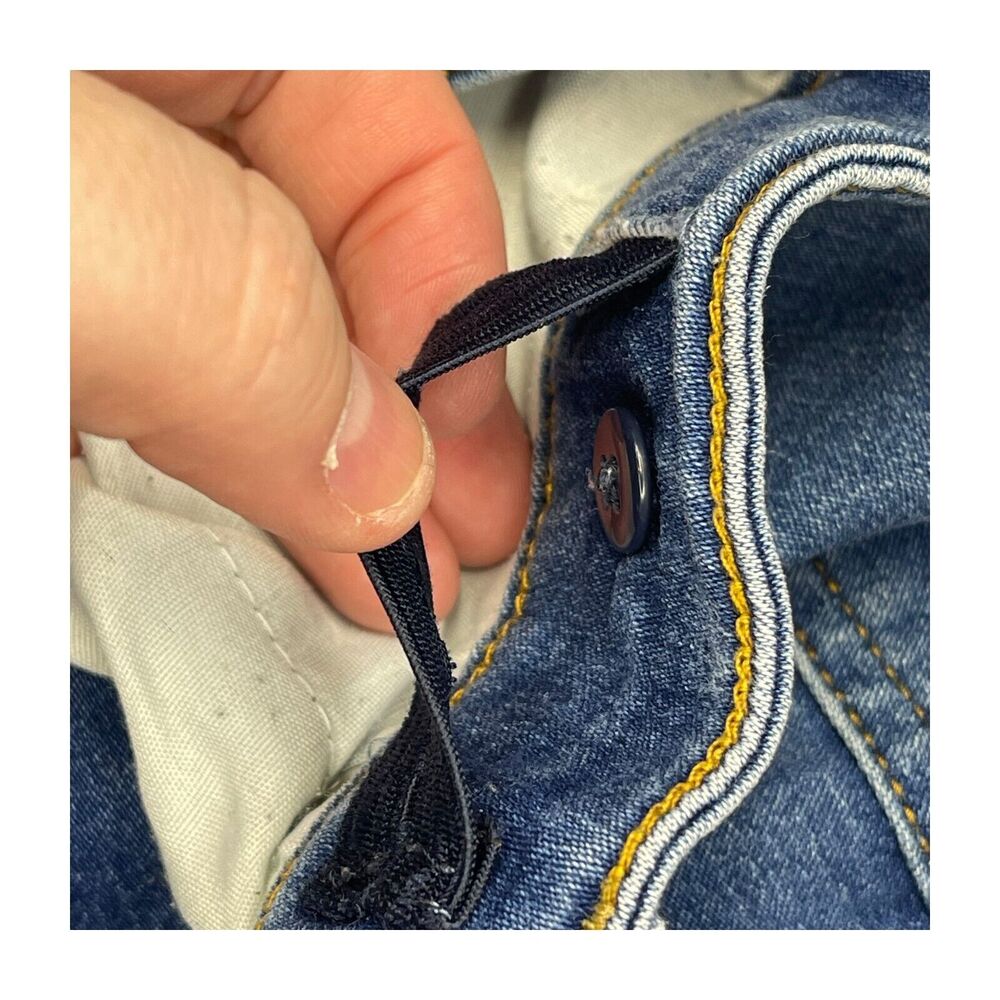 Wonder Nation Straight & Pencil Skirt Girls XL (14-16) Blue Denim Distressed - Picture 6 of 6